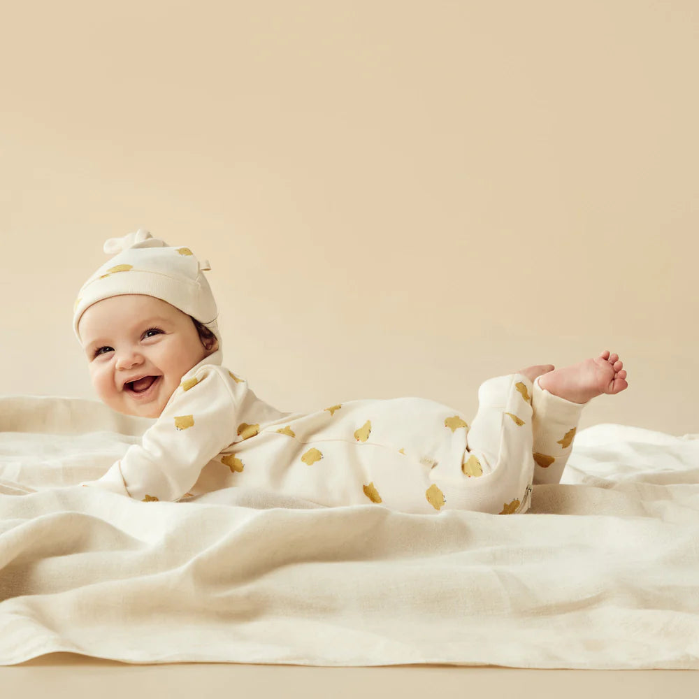 Little Chick Organic Zipsuit With Feet - The Toy Station