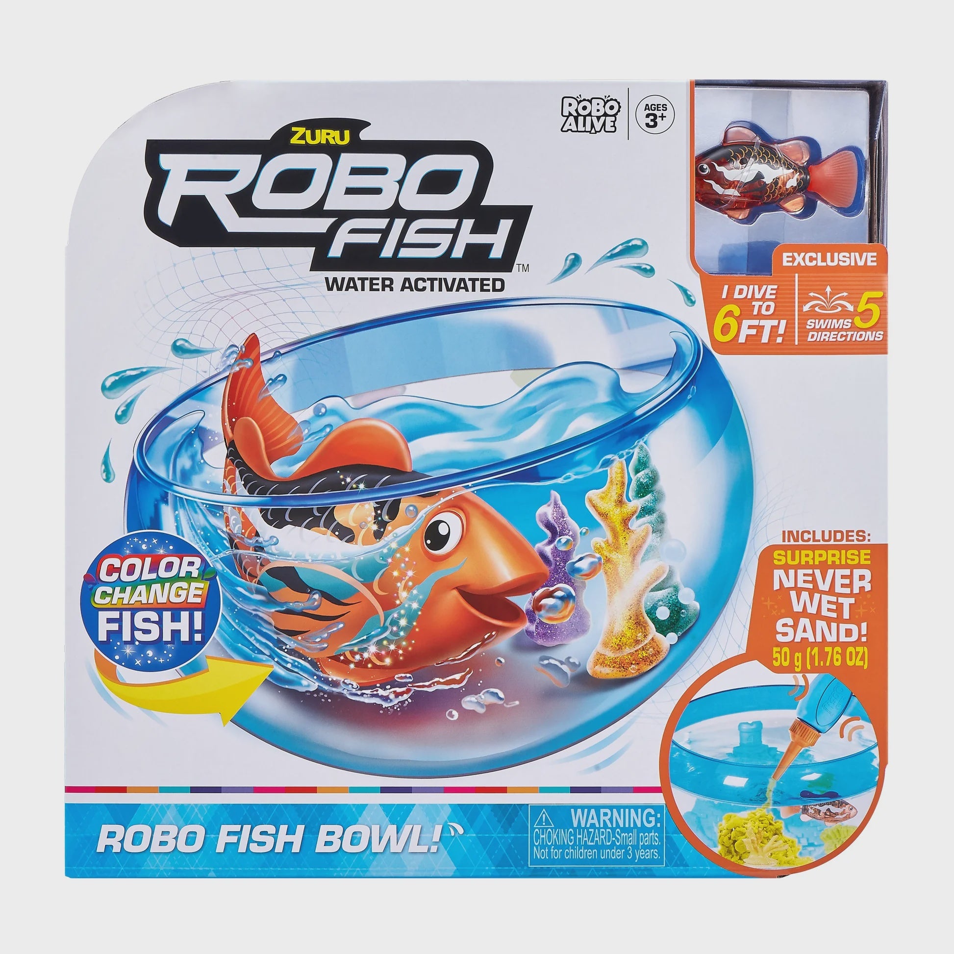 Zuru Robo Fish Swim'n Fish Bowl