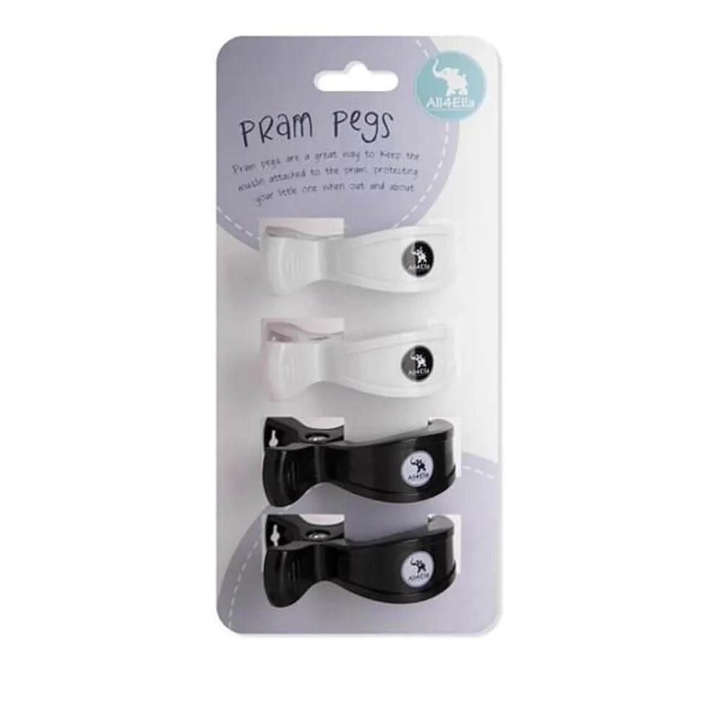 All 4 Ella Pram Pegs 4 Pack - The Toy Station