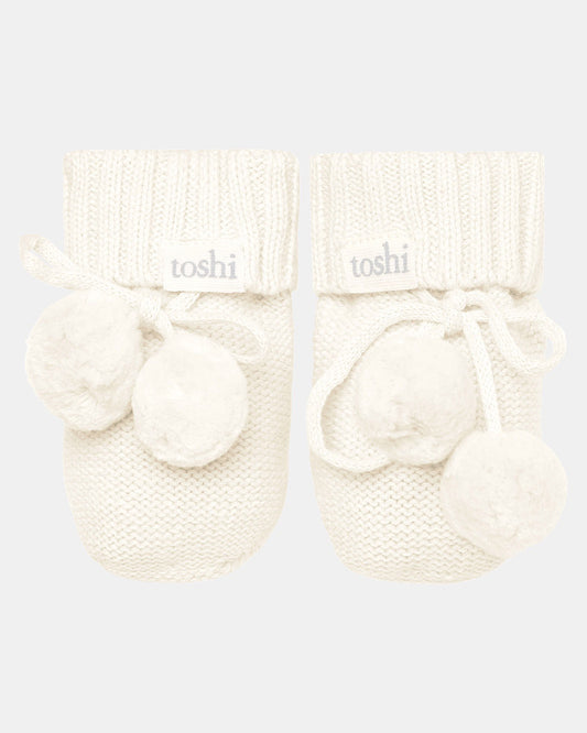 Organic Booties Marley Cream