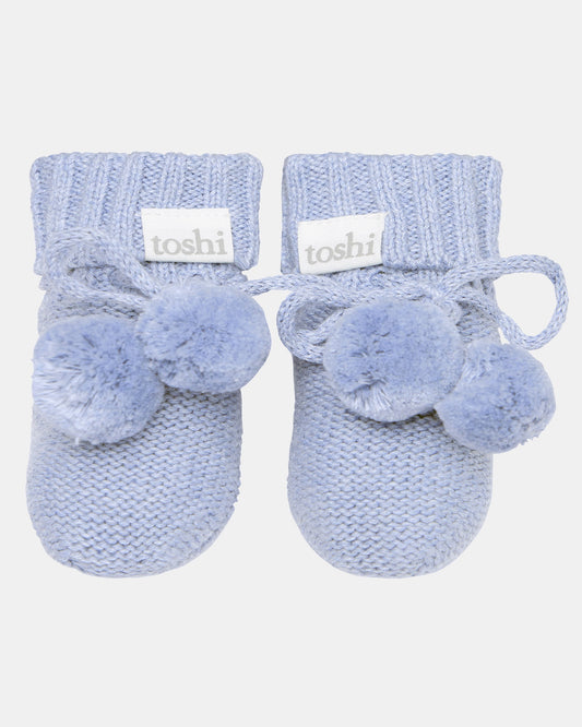 Organic Booties Marley Bluebird