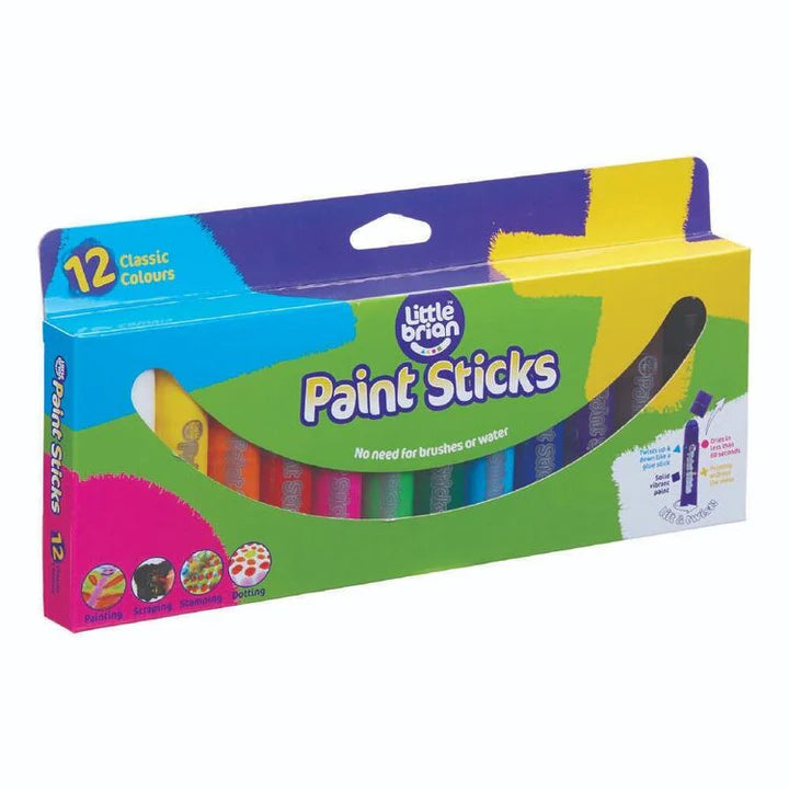 Little Brain Paint Sticks, 6 pack- Classic - The Toy Station