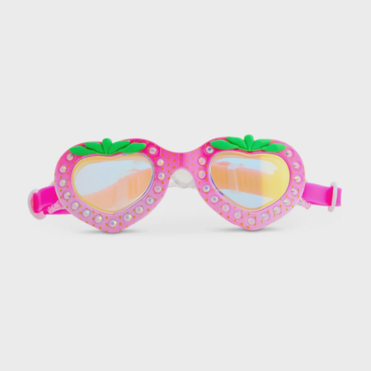 Strawberry Pink Swim Goggles