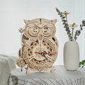 Mechanical Models Owl Clock