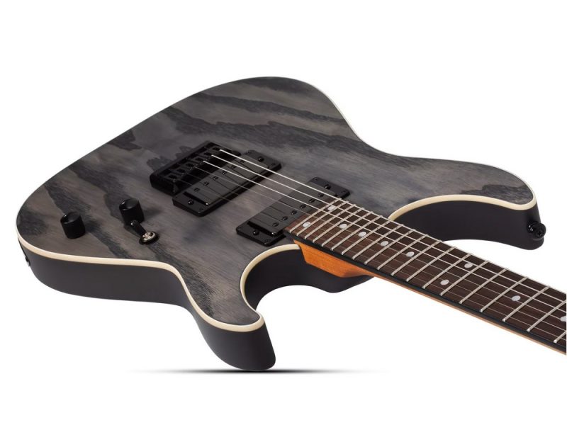 Schecter C-1 Standard Electric Guitar in Charcoal Satin