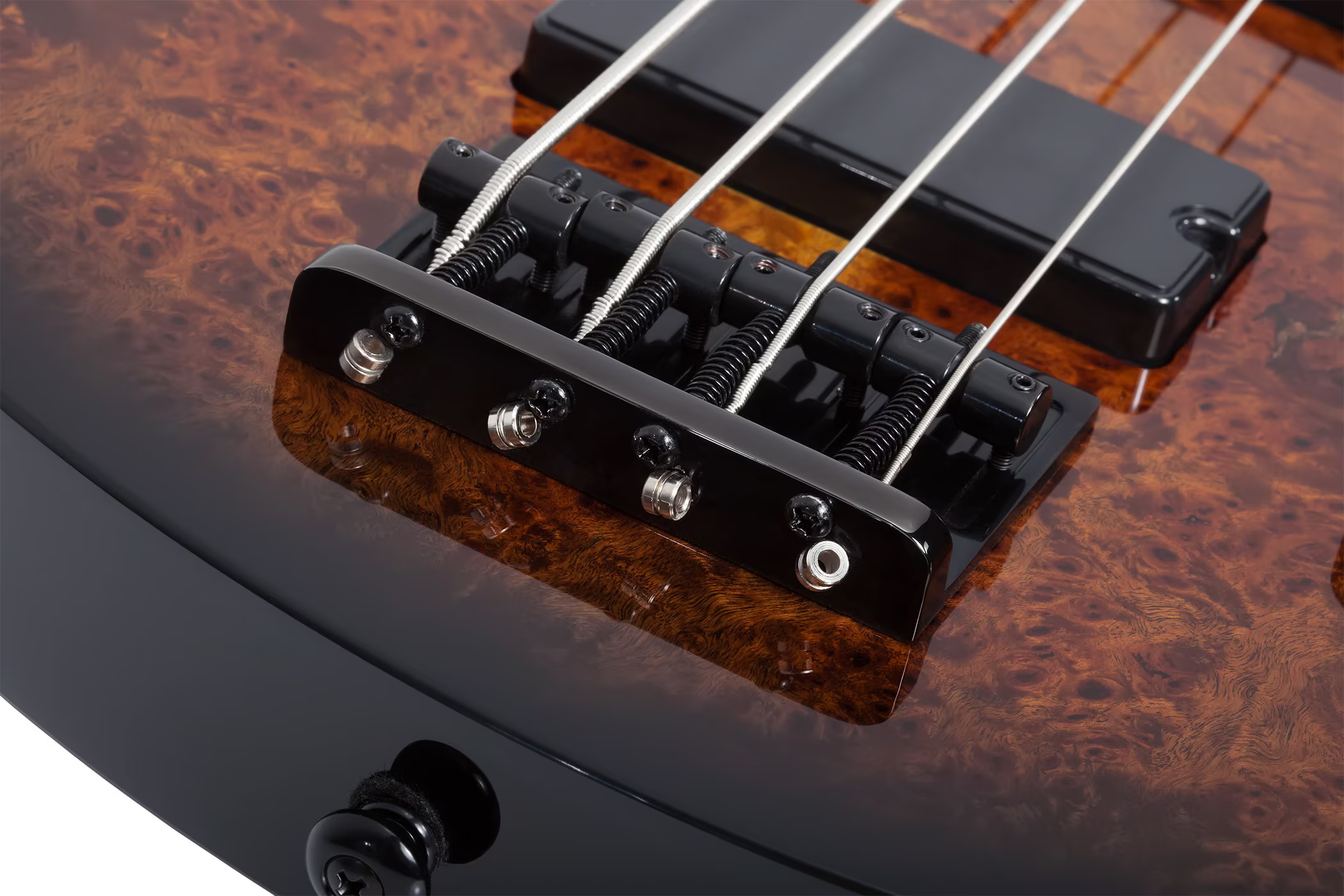 Schecter Electric Bass Guitar in Tobacco Burl