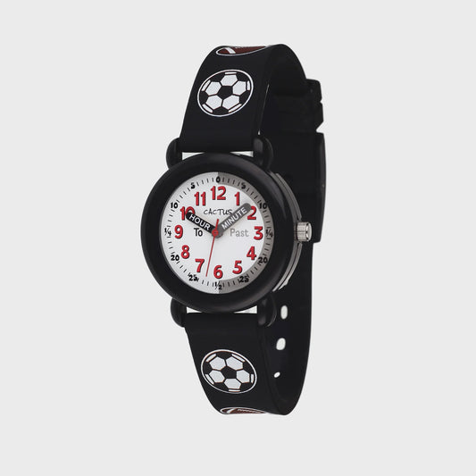 Timekeeper - Kids Watch - Black / Soccer ball