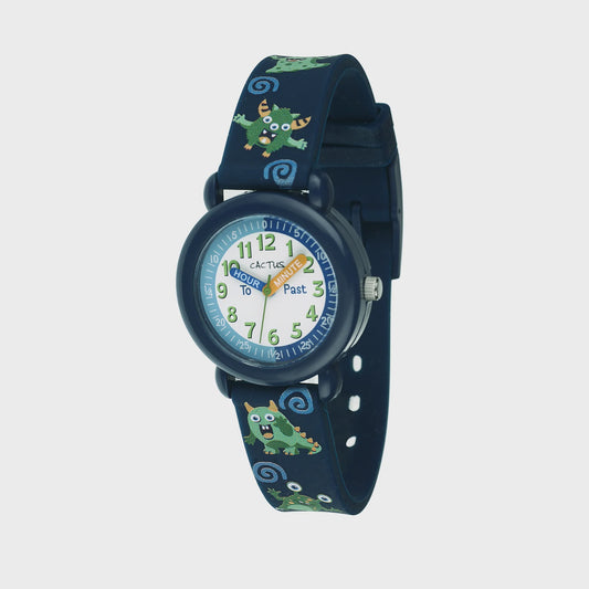 Timekeeper - Kids Watch - Navy Blue with Monsters