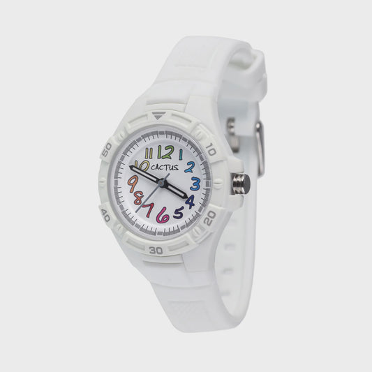 Rainbow - Everyday Kids & Teens Watch - White