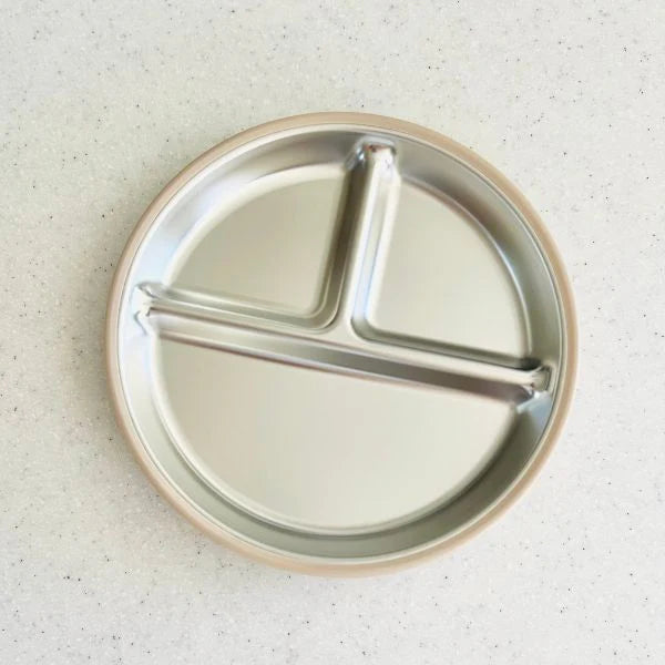 Cuddle Bug & Co Stainless Steel Plate with Silicone Suction