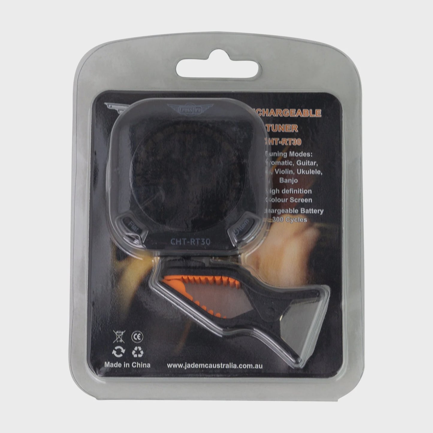 Crossfire CHT-RT30 Rechargable Clip-On Tuner