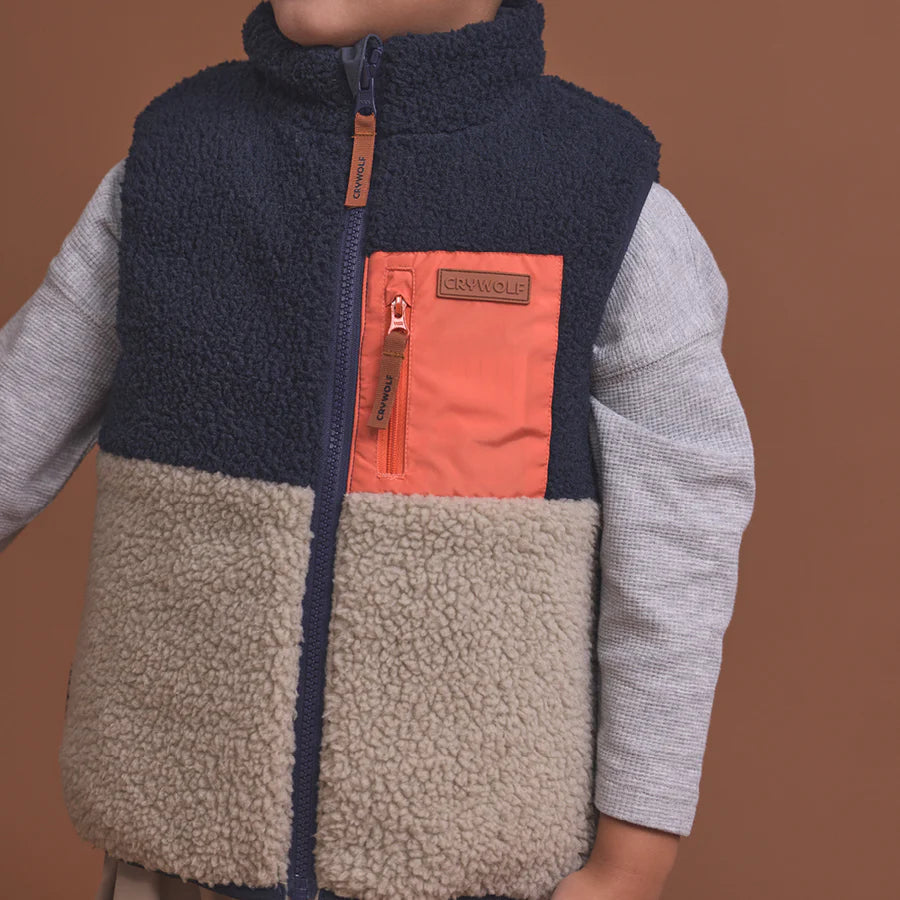 Reversible Yeti Vest - Harvest Colourblock