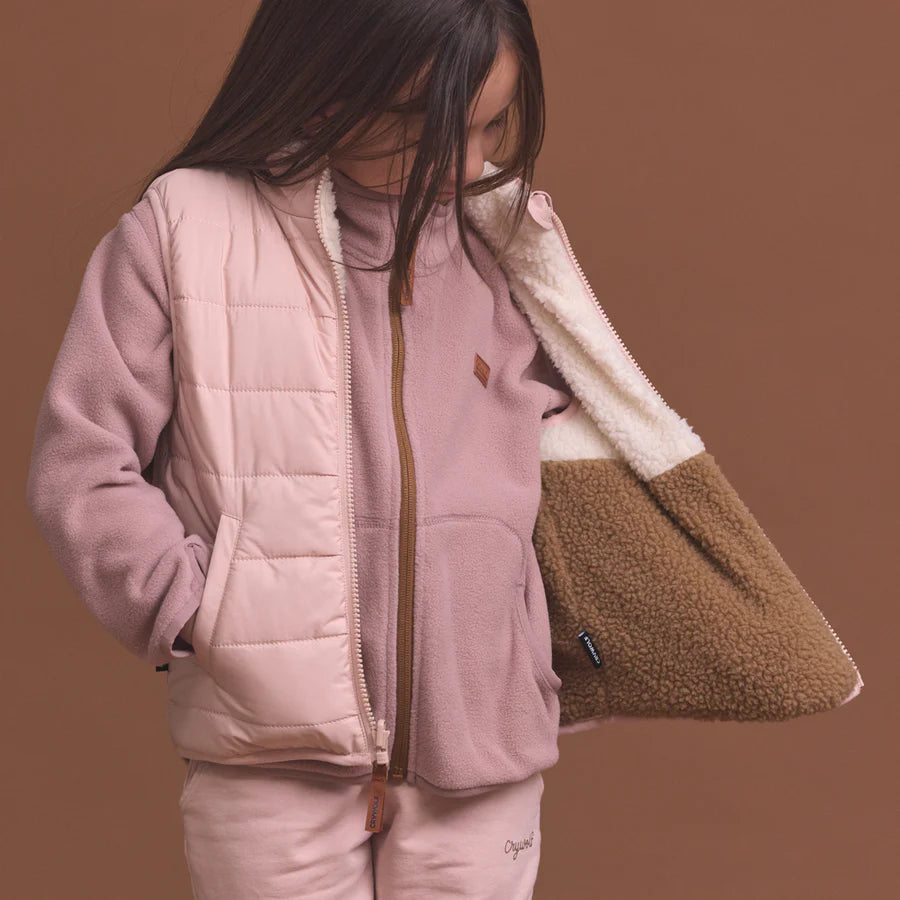 Reversible Yeti Vest - Ash Colourblock