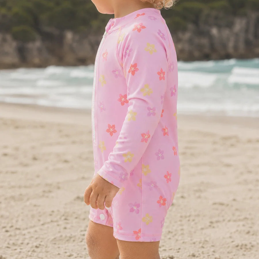 BABY RASH SUIT Hibiscus Bloom