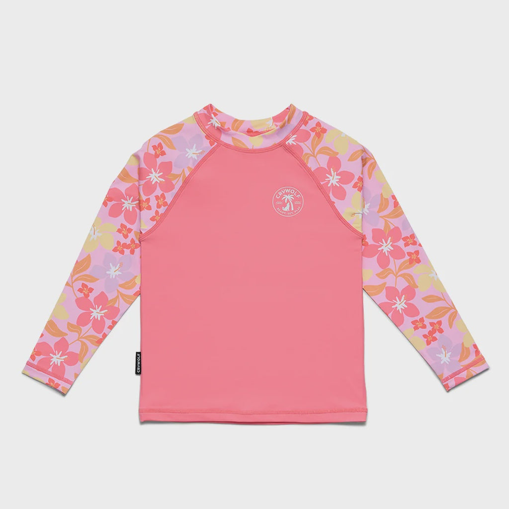 LONG SLEEVE RASH VEST Hibiscus Daze