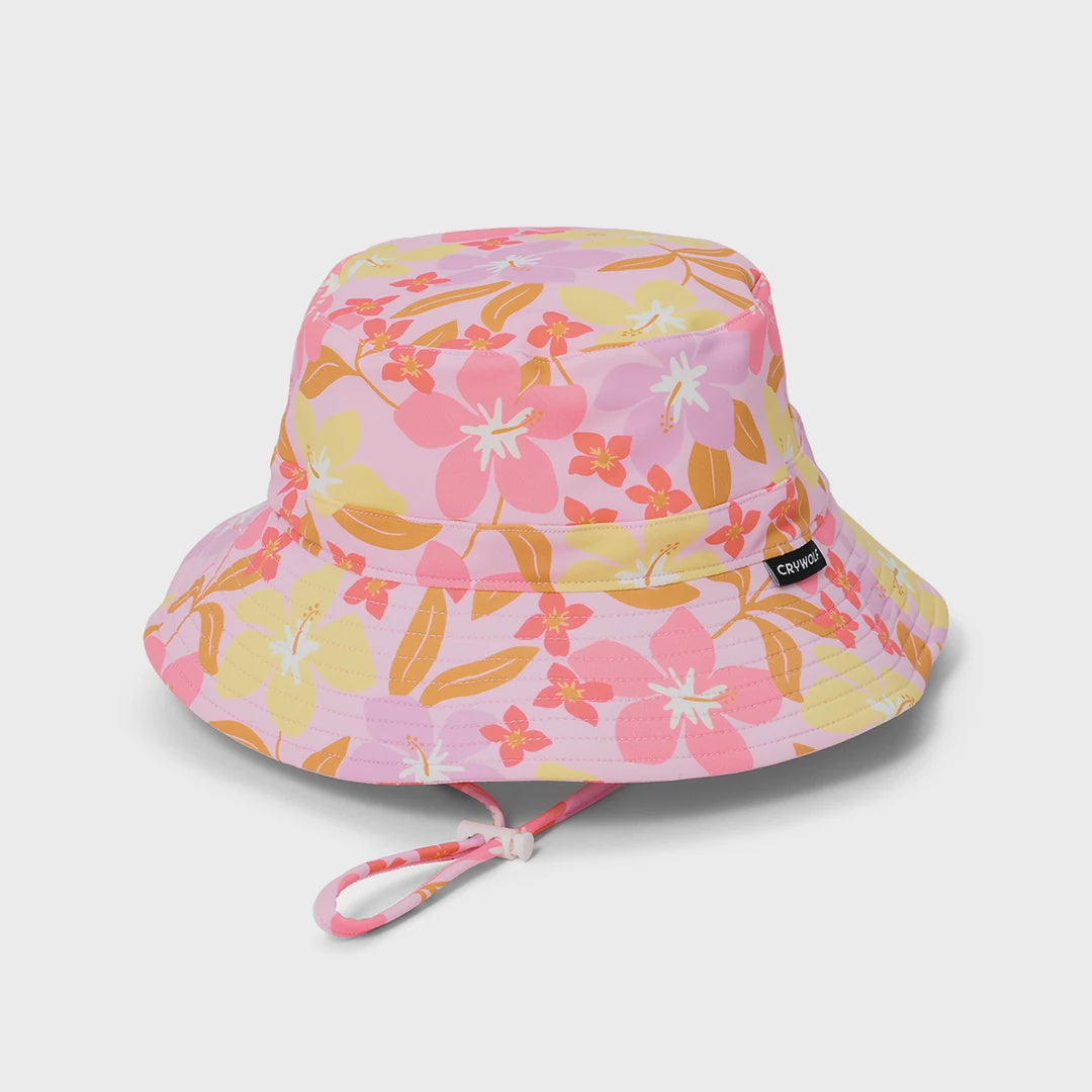 SWIM BUCKET HAT Hibiscus Daze