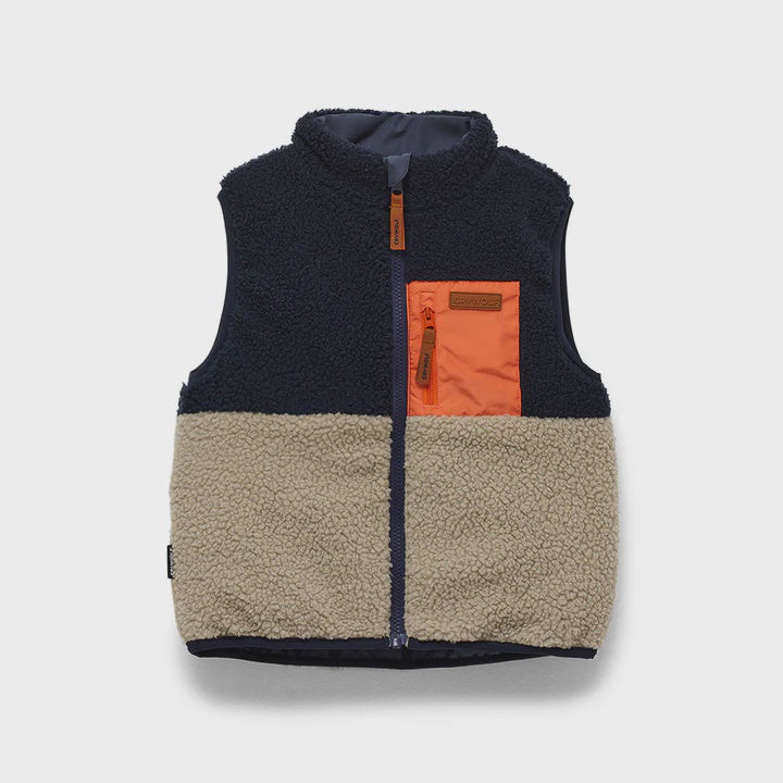 Reversible Yeti Vest - Harvest Colourblock