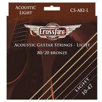 Crossfire Premium Acoustic Guitar Strings-Light 80/20