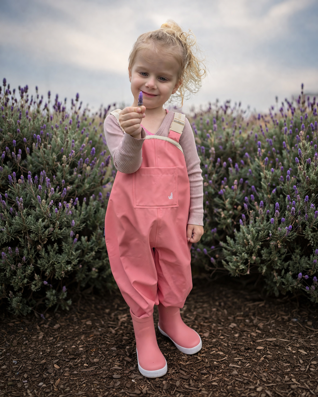 Rain Overalls - Rose