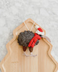 Felt Christmas Kiwi Bird Ornament