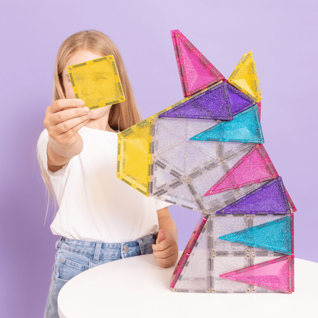 Connetix Glitter Unicorn Pack 56 Piece