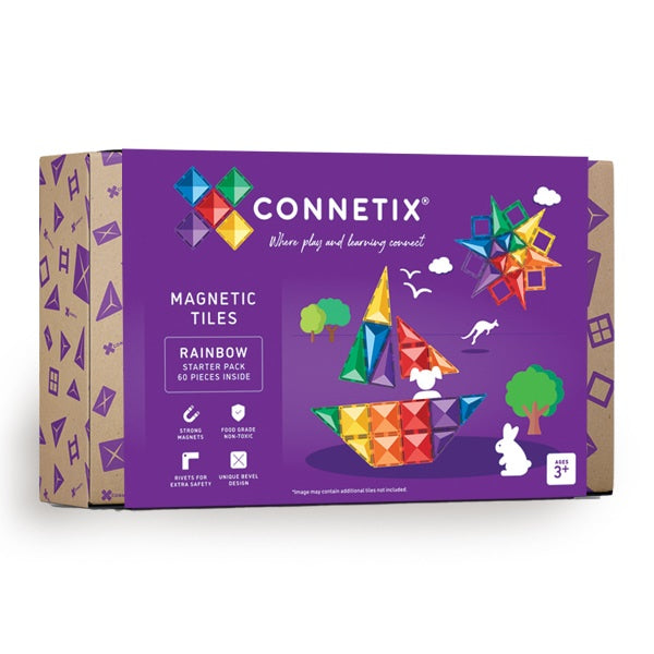 Connetix Rainbow Starter Pack 60 pc - The Toy Station