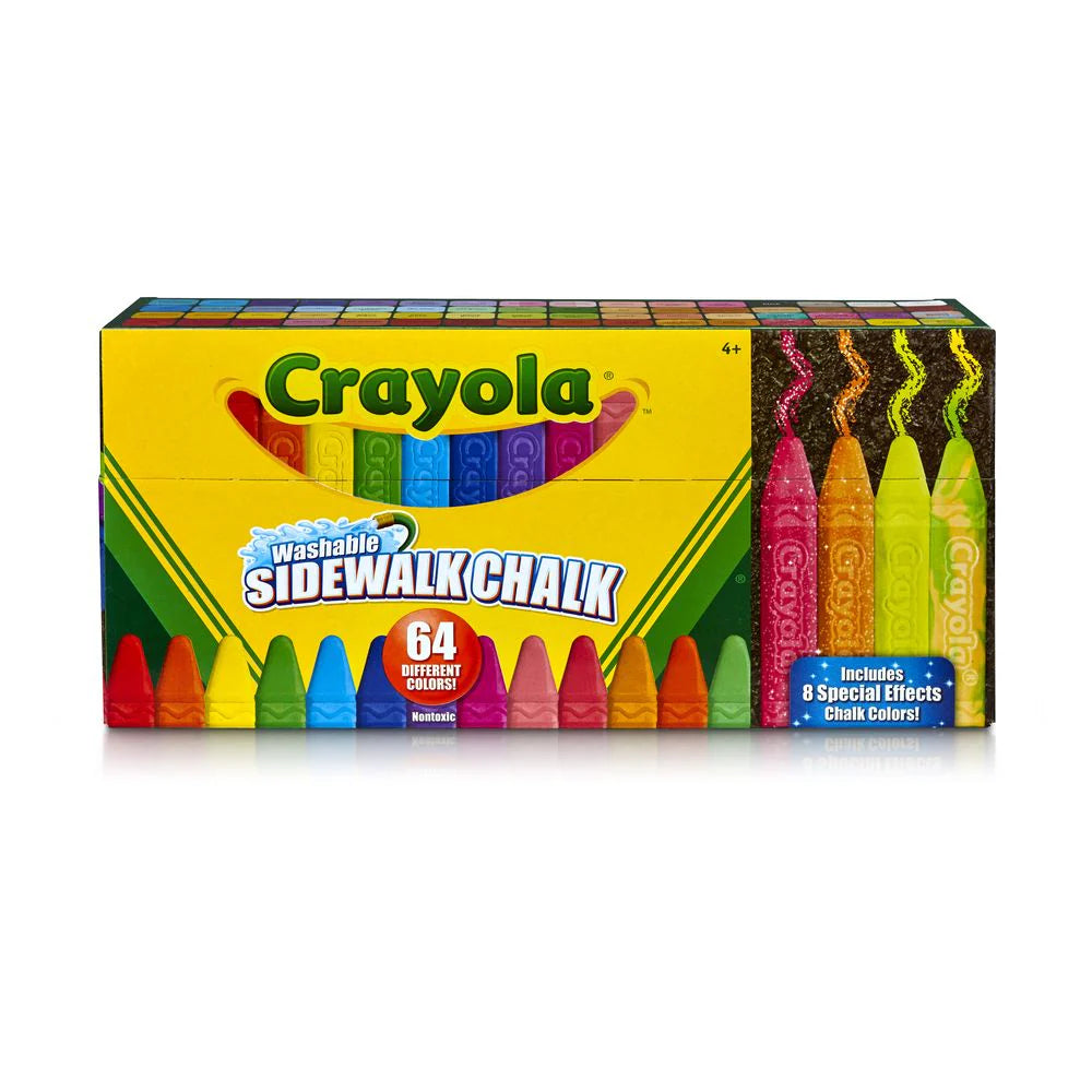 Crayola Sidewalk Chalk 64 Colours - The Toy Station