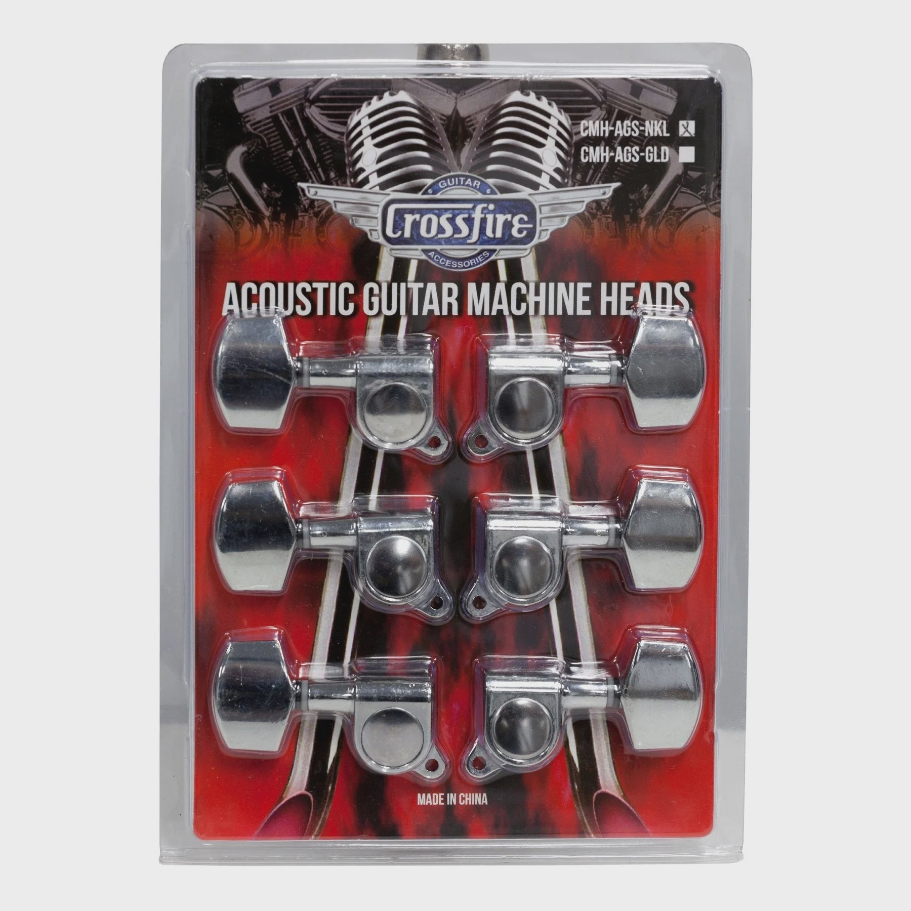 Acoustic Guitar Machine Heads - Nickle - The Toy Station