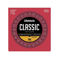 D'Addario EJ27N 3/4 Nylon Fractional Classical Guitar Strings Normal Tension