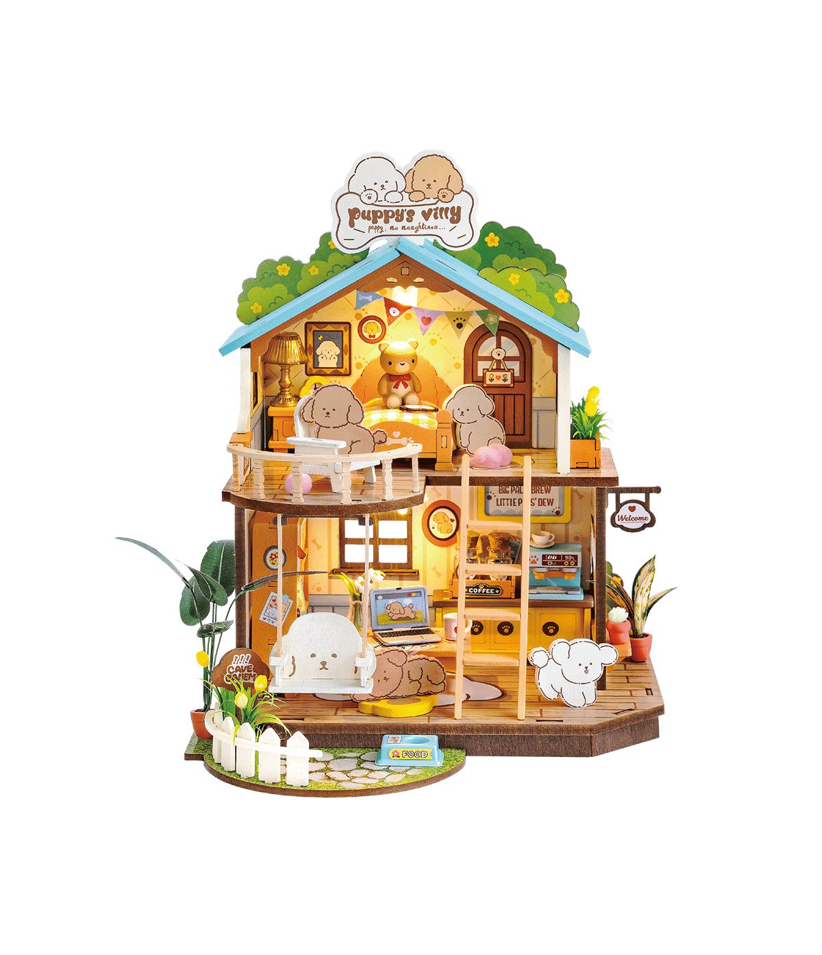 DIY Mini House - Puppy's Cozy Villa - The Toy Station