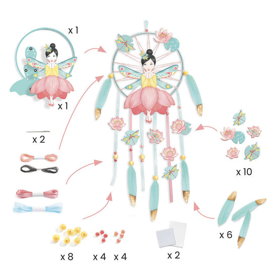 Djeco DIY Lotus Fairy Dreamcatcher - The Toy Station