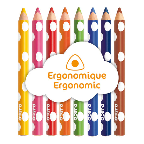 8 Little Ones Coloured Pencils - The Toy Station