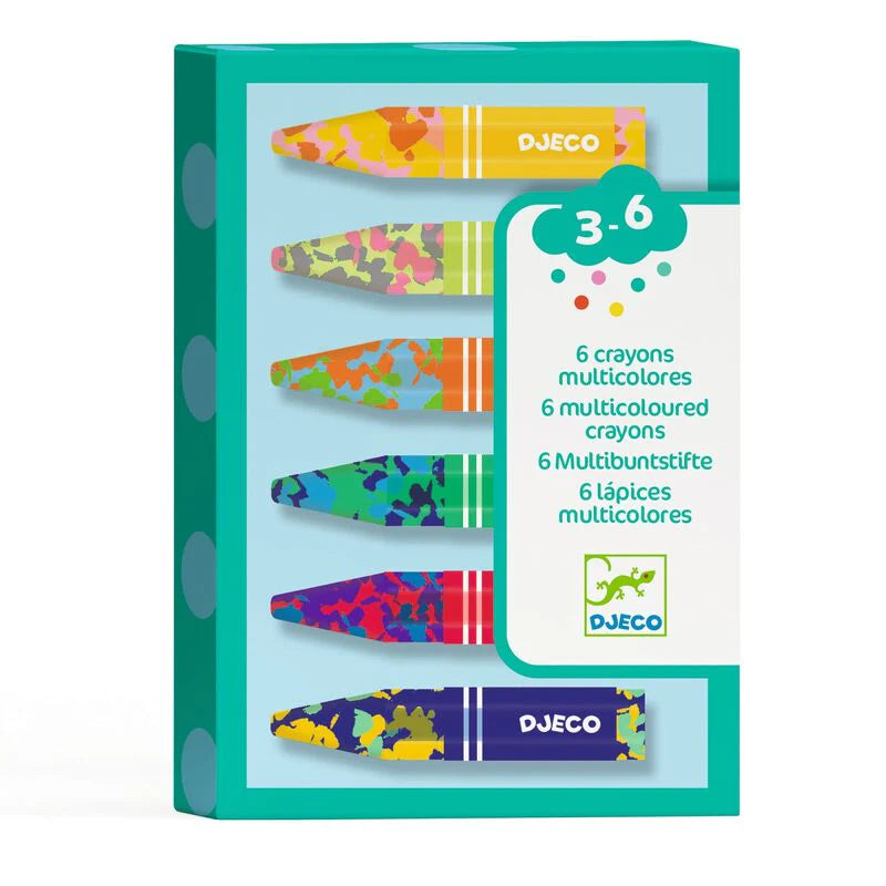 Multicolour Crayons 6 Pack