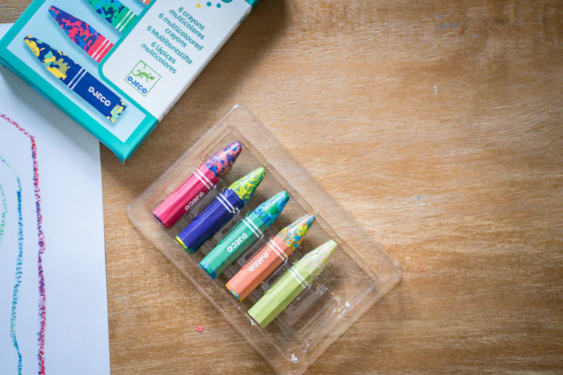 Multicolour Crayons 6 Pack