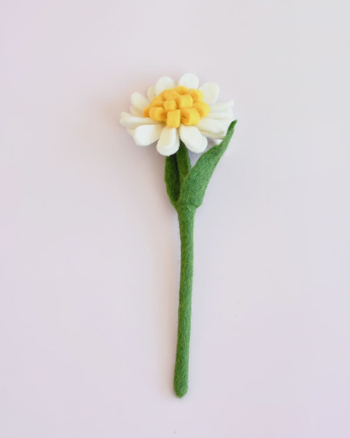 Felt White Dandelion Flower