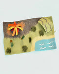 Large Dinosaur Land with Volcano Play Mat Playscape