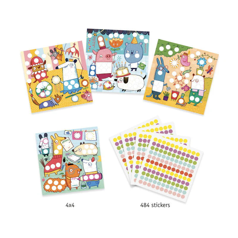 Djeco DIY Create With Stickers - The Toy Station