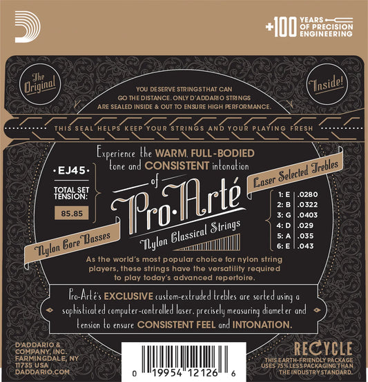 Pro Arte Nylon Classical Guitar Strings Normal Tension