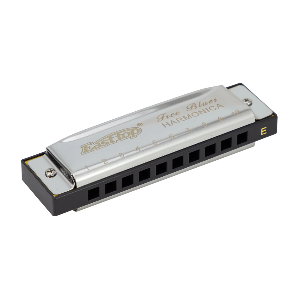 East Top Set of 5 Blues Harmonica's with Case