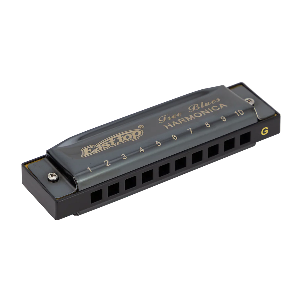 East Top Set of 5 Blues Harmonica's with Case