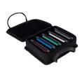 East Top Set of 7 Blues Harmonica's with Case