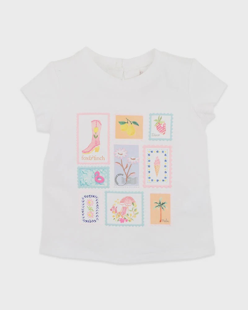 Summer Vacay Holiday Stamp Tee 3-7Y