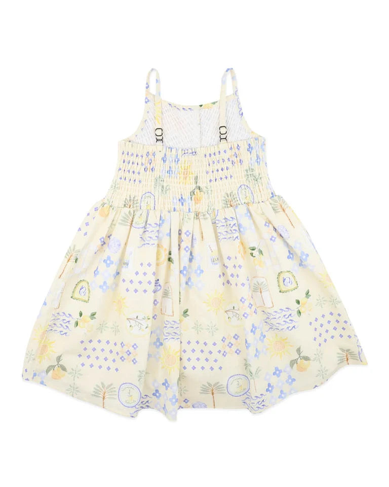 PICCOLINA SHIRRED DRESS 3-7Y