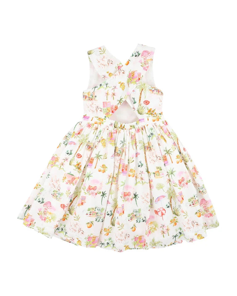 PARADISO CROSS BACK DRESS 3-7Y