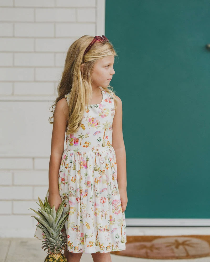 PARADISO CROSS BACK DRESS 3-7Y