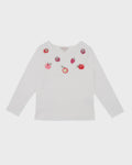 Fox & Finch ORCHARD BLOOM EMB. FRUIT LS TEE 3-7 YRS