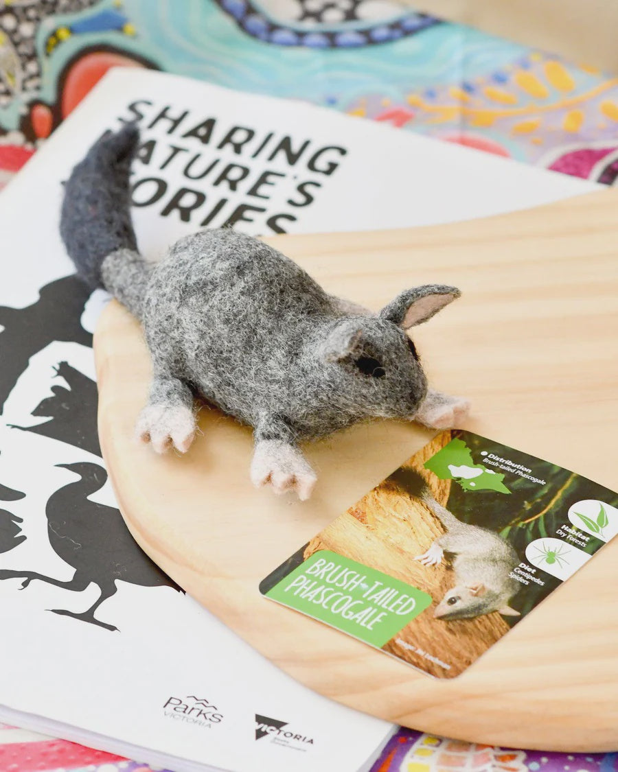 Felt Australian Toy - Brush-Tailed Phascogale - Parks Victoria Nature Mascots