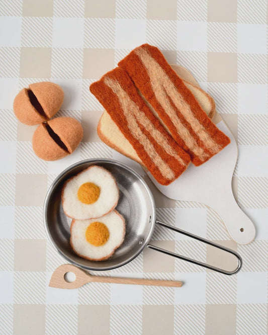 Felt Bacon and Eggs Breakfast Set - The Toy Station