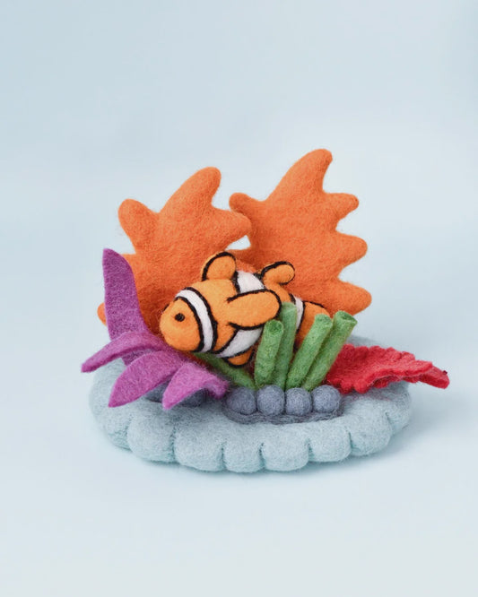 Felt Coral Reef with Clownfish Set