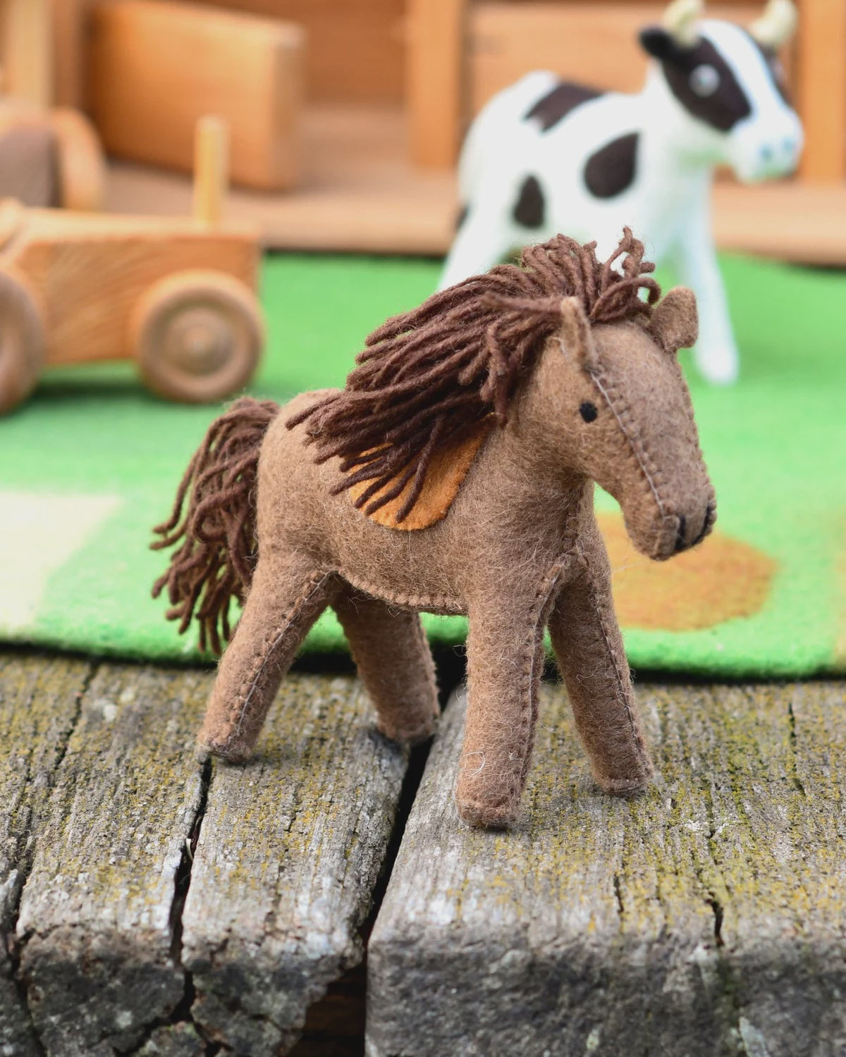 Felt Horse Farm Animal - The Toy Station
